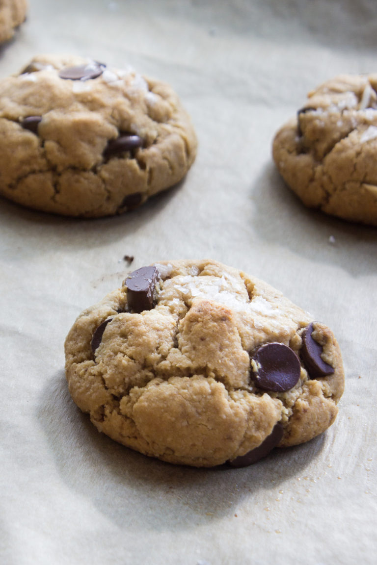 Tahini Chocolate Chip Cookies {Paleo, Vegan, Keto}
